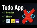 A Simple Todo App using Markup Reactive Templates
