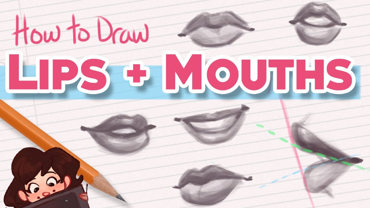 HOW TO DRAW LIPS + MOUTHS! ️👄 | A Guide For Beginners! | Art Basics ...