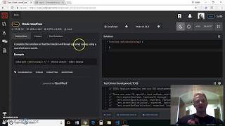 Coding Challenge #1 - Breaking camelCase