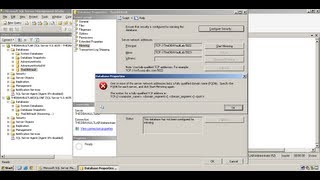 MS SQL Server 2005 Database Mirroring Error FQDN