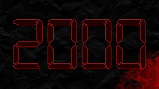 Countdown from 2000 to 0 in RED