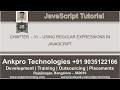 JavaScript for beginners - Chapter 31 - Using regular expressions in javascript part -1