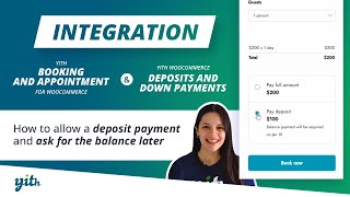 How to allow a deposit payment and ask for the balance - YITH Booking & Appointment for WooCommerce