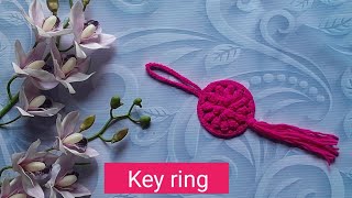 কুশিকাটার কিউট চাবির রিং || Crochet Key ring Pattern Free || Crochet Keyring Tutorial