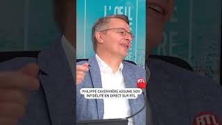 Philippe Caverivière assume son infidélité en direct sur RTL