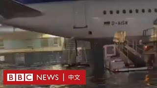 德國暴雨：法蘭克福機場停機坪成汪洋－ BBC News 中文