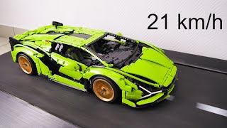 Lamborghini Sián FKP 37 VS Treadmill. Drag Race Speed and CRASH Test