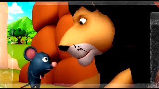 Lion & Mouse Story 3D Cartoon Animation|Animal