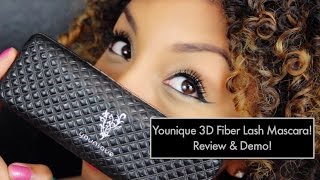 Younique 3D Fiber Lash Mascara Review \u0026 Demo! | BiancaReneeToday