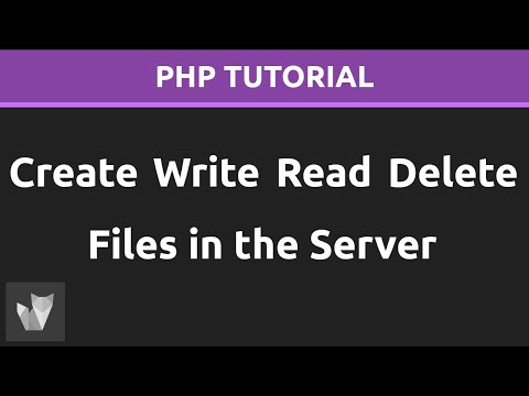 How to create, write, read, and delete files in php PHP filesystem tutorial.