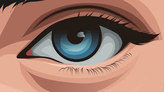 How To Draw Realistic Eyes Tutorial For Beginners | vector art