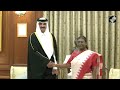 rashtrapati bhavan में qatar के अमीर के लिए dinner आयोजन president droupadi murmu ने की मेजबानी