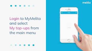 How to top-up a melita number with credit card