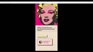 Print it like Warhol - App prototype walkthrough