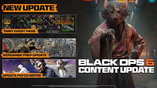 NEW TMNT Event Pass Rewards, Verdansk Prep Update, \u0026 NEW Patch Notes (Black Ops 6 Update)