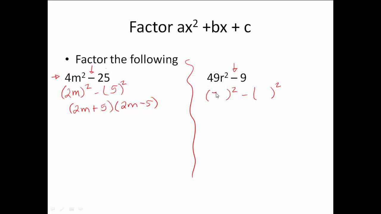 Factoring Part 2.2 - YouTube