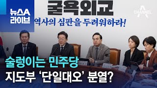 술렁이는 민주당…지도부 ‘단일대오’ 분열? | 뉴스A 라이브