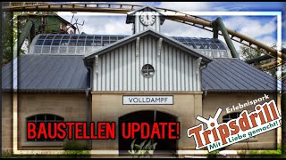 Erlebnispark Tripsdrill Baustellen-Update Hals über Kopf \u0026 Volldampf!