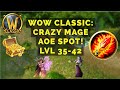 WoW Classic: Crazy Mage 35-42 AOE Farming Location!