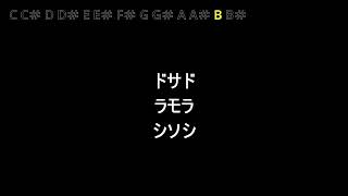 【移動ド】【＃5度 上】音程跳躍トレーニング【上昇 下降】