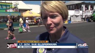 Lt  Gov  Sue Ellspermann Works the Dairy Bar