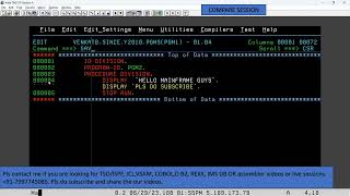 Mainframe tip| COMPARE SESSION COMMAND| #shorts Shorts #Mainframe @venkatsince2010