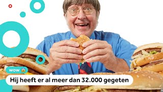 Man eet al 50 jaar (bijna) iedere dag een hamburger