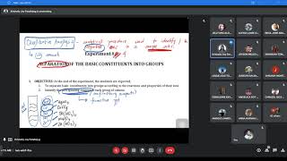 Pharmaceutical Inorganic Chemistry (LAB) EXP #2 - Separation of the Basic Constituents Into Groups