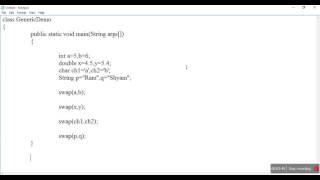 Generic Methods in java | Java Generics Tutorial | What is Generics in Java