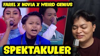 FAREL PRAYOGA X NOVIA X WEIRD GENIUS - LATIH (ANNIVERSARY MNCTV GRUP) REACTION