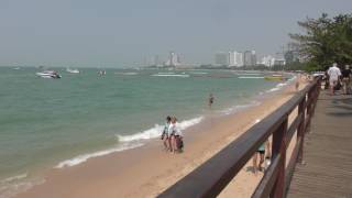 アキーラさん堪能⑤タイ・パタヤのビーチで海水浴！Beach in Pattaya in Thailand