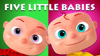 Five Little Babies Sitting On A Wall | Videogyan 3D Rhymes | Nursery Rhymes & Kids Songs
