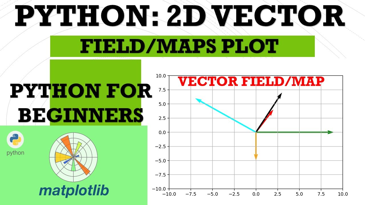 Python Tutorials For Beginners How To Plot 2d Vector Field Map