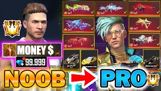 Free Fire new account to *PRO* LEVEL MAX - look how it became part #6 😱🔥