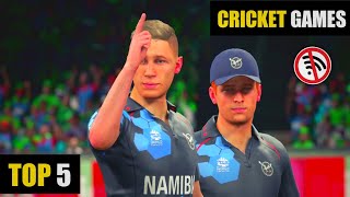 TOP 5 BEST CRICKET GAMES FOR ANDROID 2023 || 4K FULL HD GRAPHICS NEW CRICKET GAMES || IPL