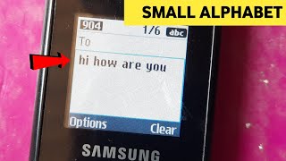 How to Type Small Word in Samsung Keypad Phone b110e, e1200, b310e, b313e, e1200y