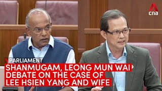 Shanmugam, Leong Mun Wai's Parliament debate on whether Lee Hsien Yang and wife have 'absconded'