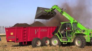 Spargimento Compost. Fendt 818 Vario + Vaschieri + Merlo 36.10 Top