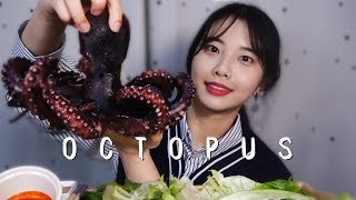 쫀득한  통 문어 ASMR 먹방 리얼사운드 [octopus asmr]꿀꿀선아,suna asmr,音フェチ