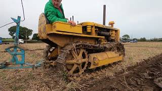 1953 Caterpillar D2 4.1 Litre 4-Cyl Diesel Crawler Tractor (30 HP) with Ransomes 3 Furrow Plough