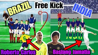 The Ultimate Free-Kick Showdown: Roberto Carlos (Brazil) vs Roberto Carlos of Tripura