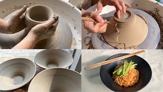 도자기 물레 면기 그릇 만들기 / Making Pottery Noodle Bowl