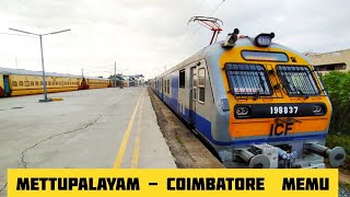 🚂 Mettupalayam To Coimbatore Memu | full journey video | #vkrailride