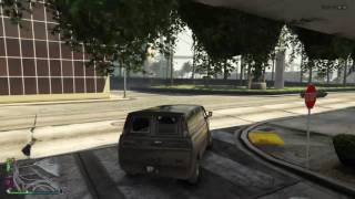 Front flip in rape van.