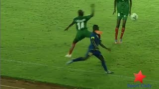 Africa Cup of Nations ninja kick foul