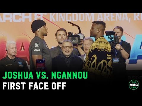 Francis Ngannou vs. Anthony Joshua First Face Off