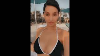 Nora Fatehi Bikini Video | Nora Fatehi raising the temperature in Dubai