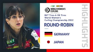 Germany v Japan - Highlights - BKT Tires \u0026 OK Tire World Women's Curling Championship 2022