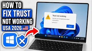 How to Fix Trust not working 💙🤔USA 2026