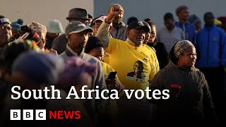 South Africans vote in closest election in 30 years | BBC News